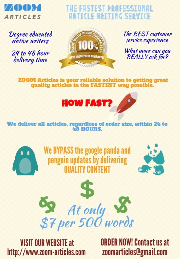 I will write a professional 500 word article within 24 HOURS