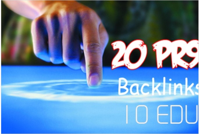 build 10 Edu.Gov And 20 PR9 Us based High Pr Backlinks