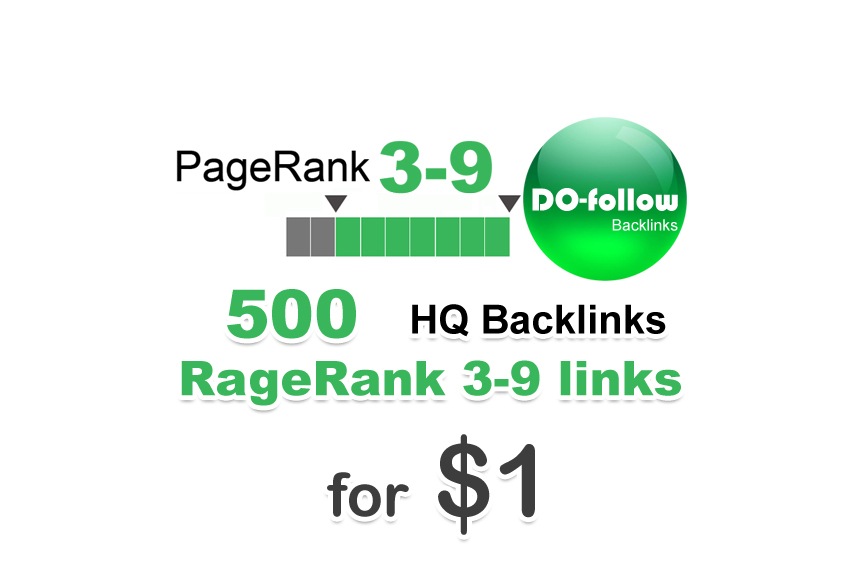 500 do-follow PR 3-9 backlinks ( Skip Chinese sites )