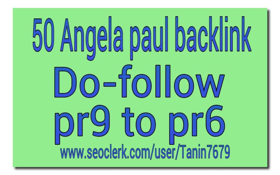 submit 50 pr9 to pr6 angela paul profile backlink