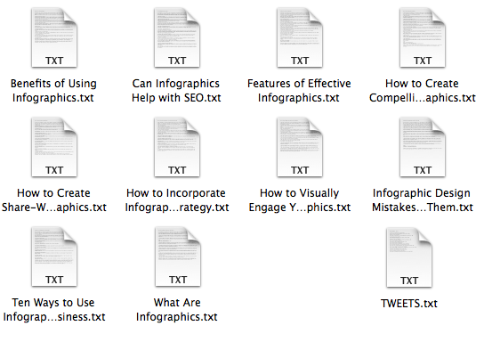 send you 10 PLR Articles about Infographics
