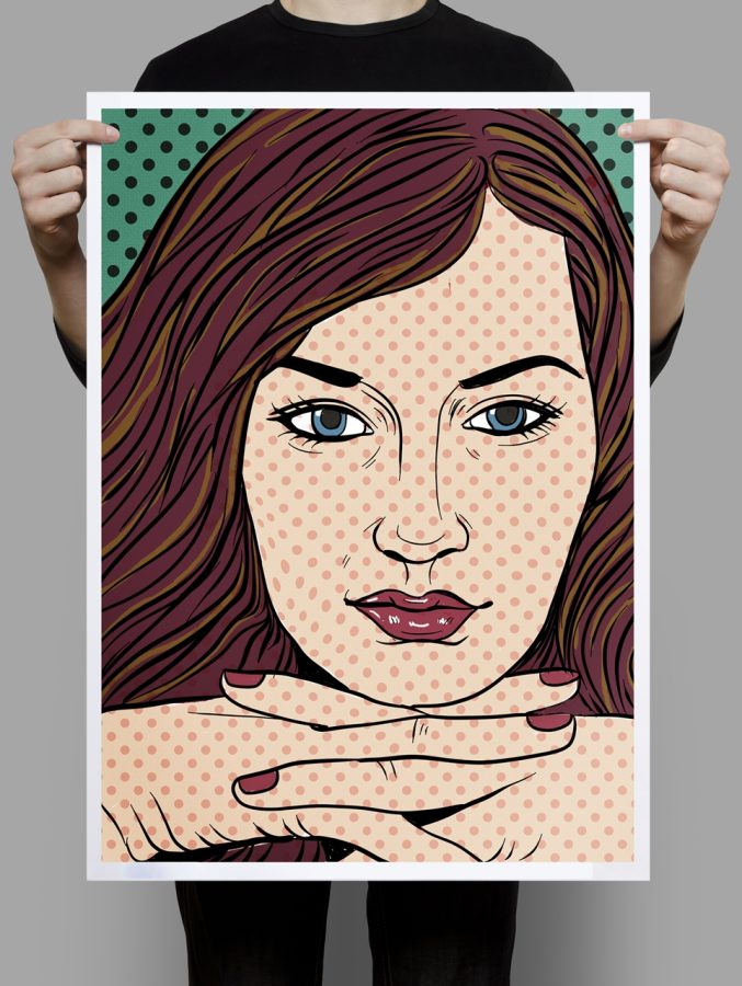 I will draw YOUR PHOTOS into Pop ART comic style 