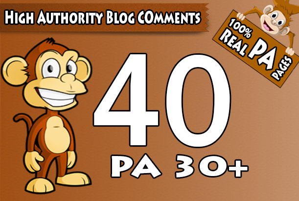 Do 40 "PA 30 to 70" Dofollow Blog Comment, 100 Percent Actual High PA Pages 