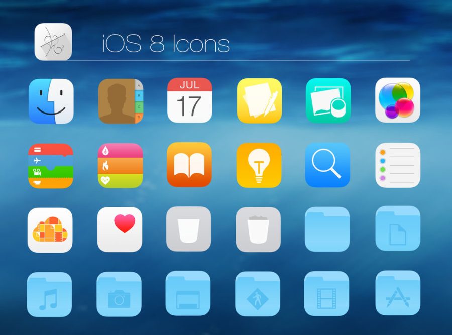 I will design iOS7 iOS8 flat mobile app icon 