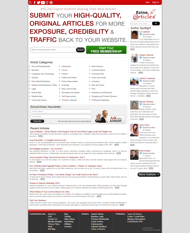 1000 words of Ezine quality content