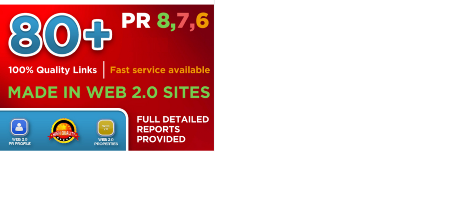 create 80 Real High Pr BACKLINKS, Dofollow PR8, PR9, Authority, Anchor, Seo
