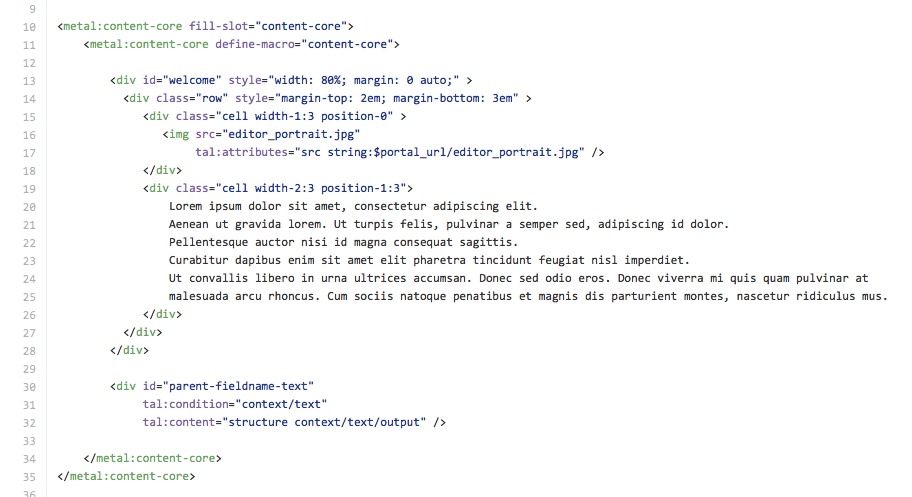 Custom page templates coding and setup for your PLONE website