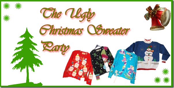 Draw cute couple or single cartoon in ugly Christmas sweater