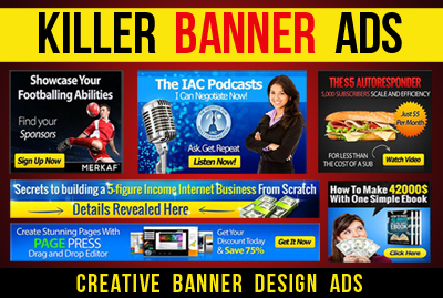 I will design 3 Professional BANNER 