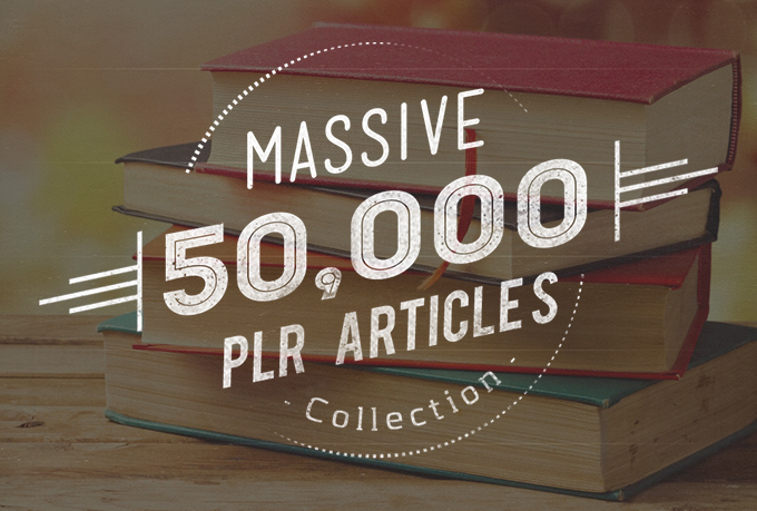 Massive 50,000 plr article collection