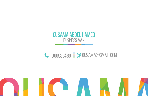 creative professional business card