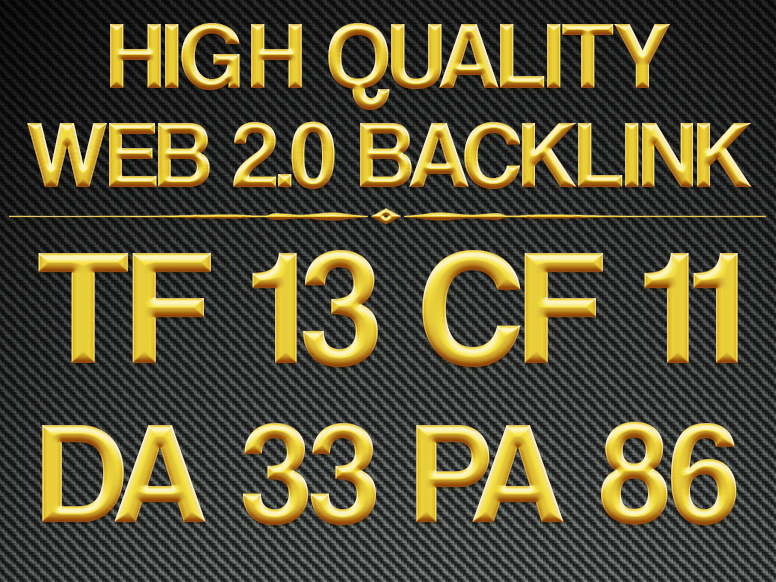 Powerful Manually Written 100% Original Contextual Web 2.0 Backlink [TF13 CF11]