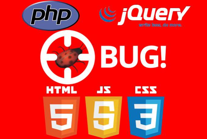 Fix html, css, javascript, php  bugs 