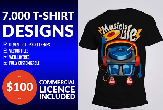 Will deliver 18000 T-Shirt Designs and Source Files