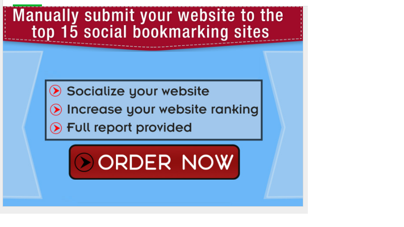 manually submit your website to the top 15 social bookmarking 