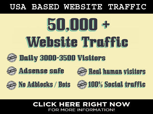 drive 50,000 unlimited,Targeted Website,Traffic,Social Visitors