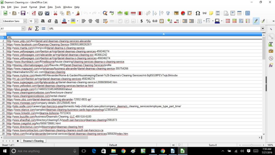 Create A Local SEO N.A.P report