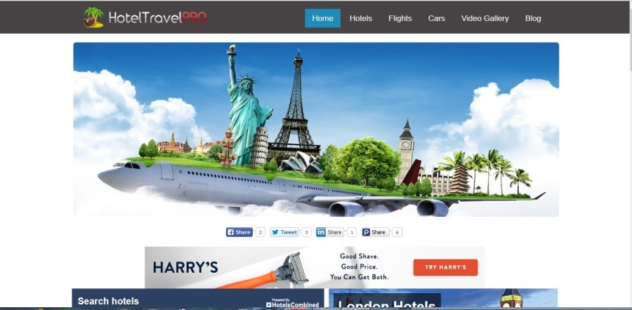 To start an online travel search engine website