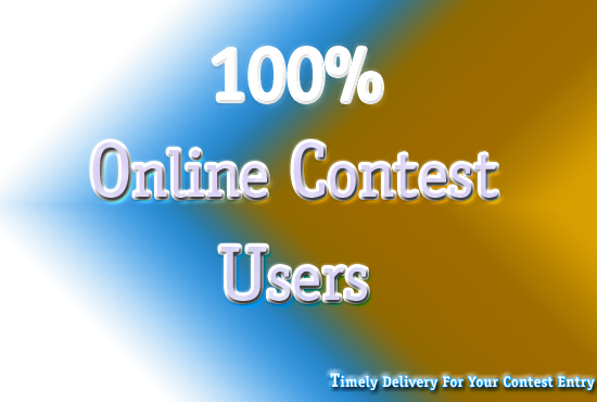 We Will Send 50 Real Users For Your Online Contest 