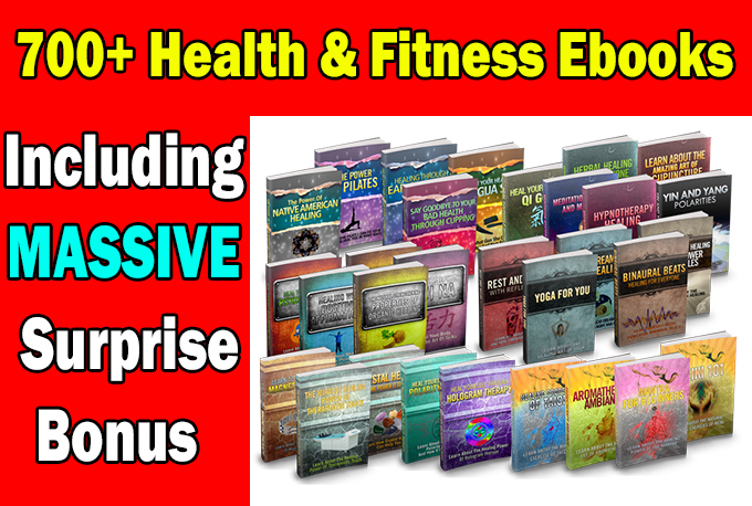I will over 700 Health and Fitness EBooks with mrr plr