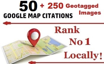 50 Google Map Citations + 250 Geotagged Images for Super Local SEO