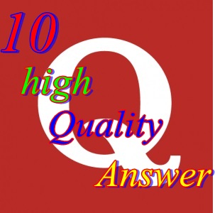 Create 10 Quora Answers promotion backlinks