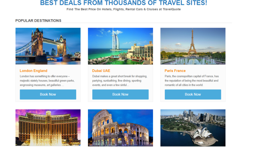 TRAVEL SITE WITH DOMAIN NAME AND 1YR HOSTING