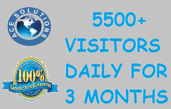 500,000 + visitors for 3 months
