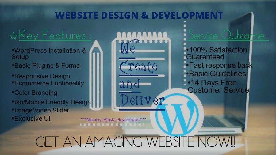 Creative,Modern & amazing webpage design for your website