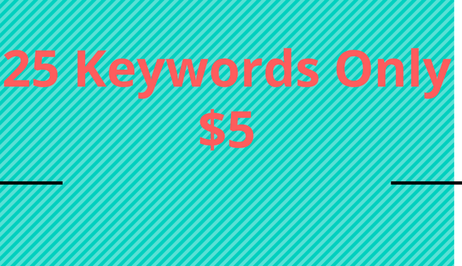 Research 25 High search Volume Keyword For your Site 