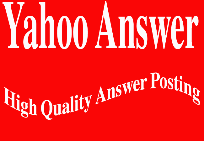 20+ Yahoo Answer with your website & keyword.