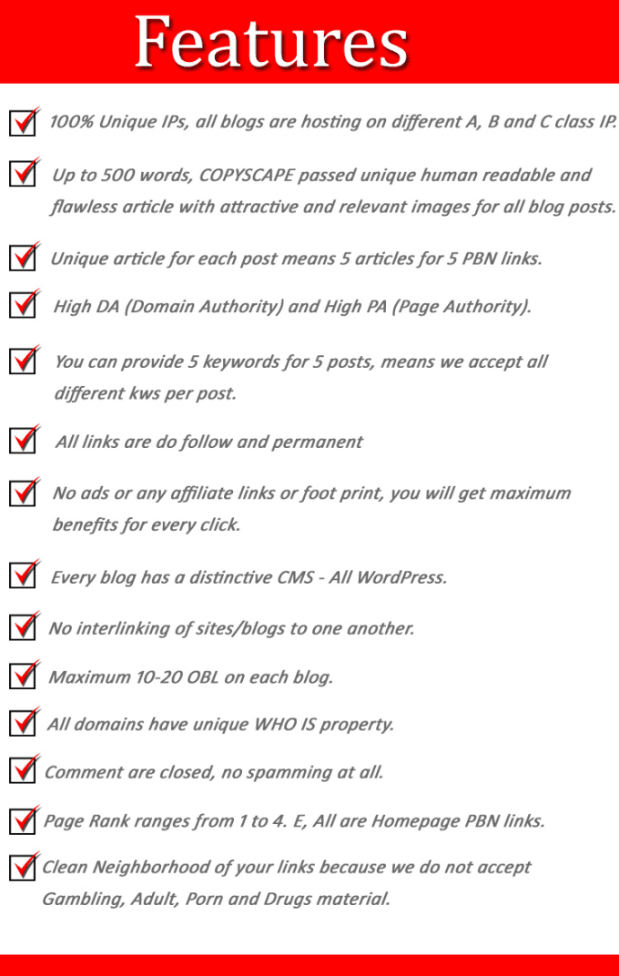 I will create 20 permanent High da pa cf PBN posts on high trust flow