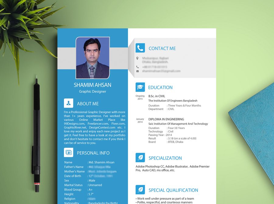 Design Amazing CV or RESUME For You