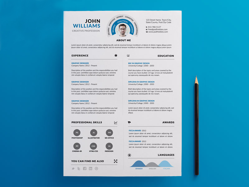 Design Amazing CV or RESUME For You