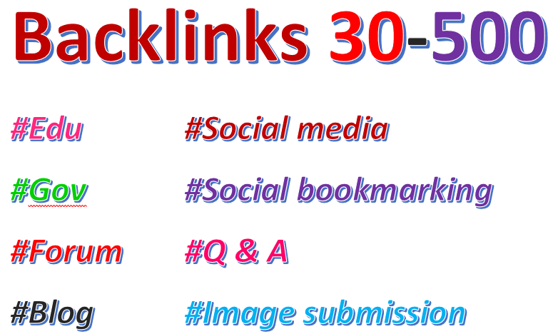 Building 40 High quality  Edu/Gov backlinks