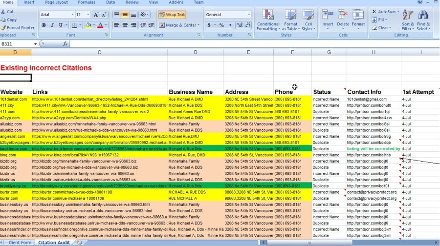 Citation Audit and Cleanup