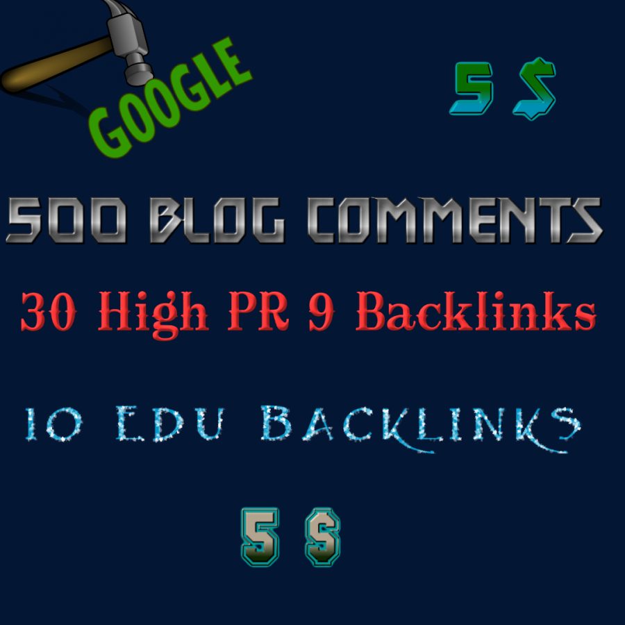 30 PR 9 + 500 Comments + 10 EDU