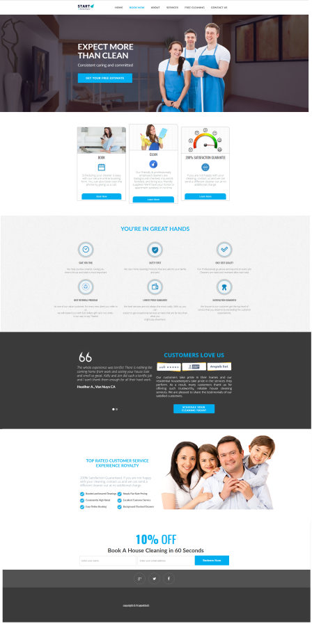 professional  Website Design Clean Simple Modern