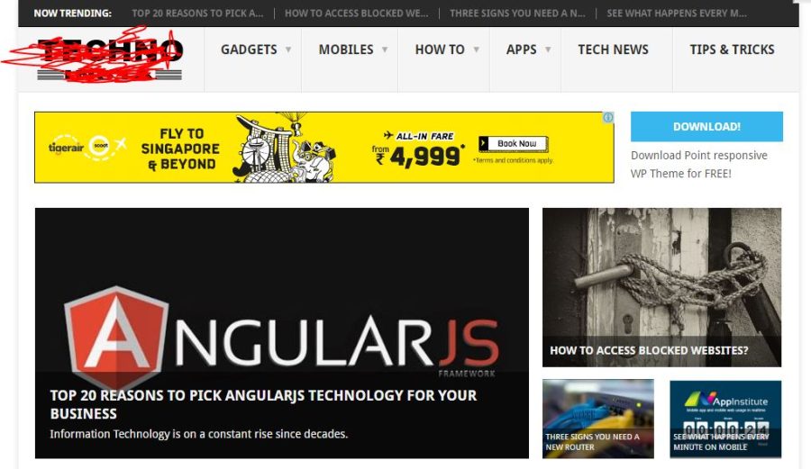 A backlink from a DA 30 Tech Blog