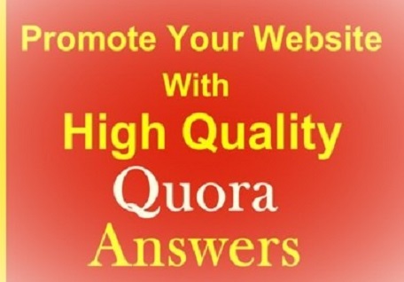 10 High-Quality Quora Answers With Your Keywords & URL 
