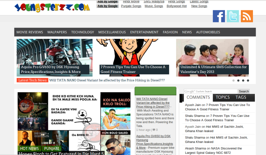 display your 125*125 ad on My Informative Blog youngsterzz.com for One Month
