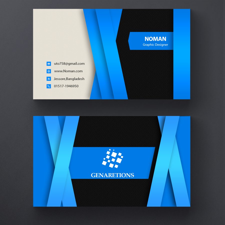 Get OUTSTANDING And Double Side Business Card