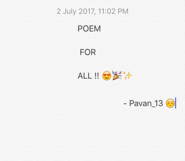 POEMS FOR ALL THE AGES ON ANY TOPIC