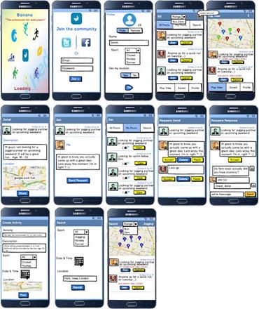 wire frame of website or mobile apps