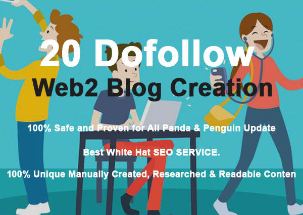 High Authority web 2.0 | Unique Logins | Unique Content