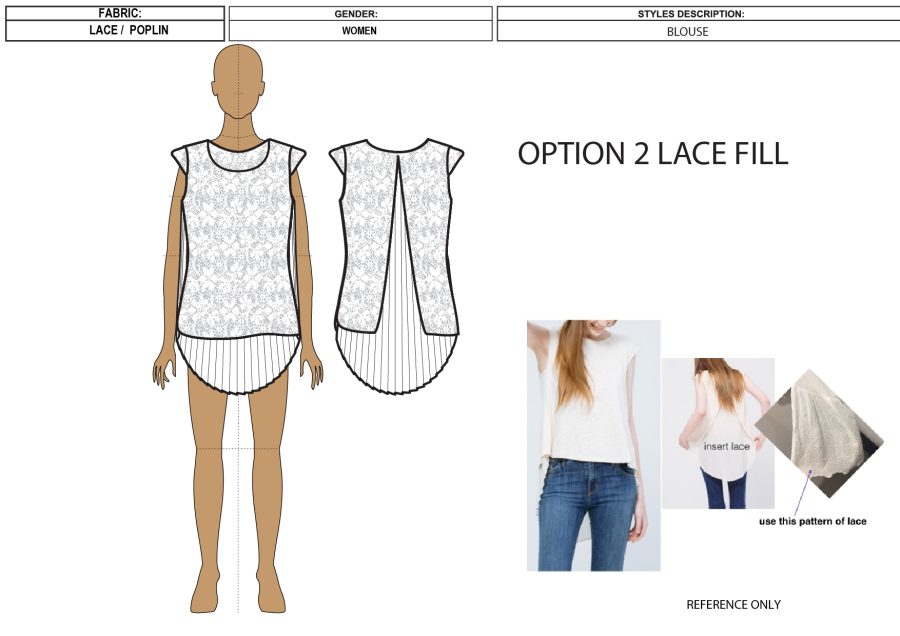 Create Fashion flats or technical Sheet, or Tech Pack of a Garment or Apparel 