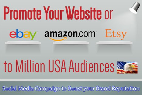 Promote your amazon, eBay,etsy shopping store product.