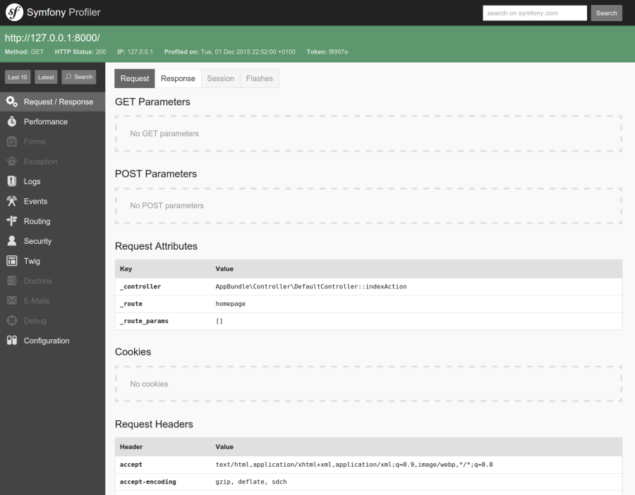 Create A Symfony User management website service 