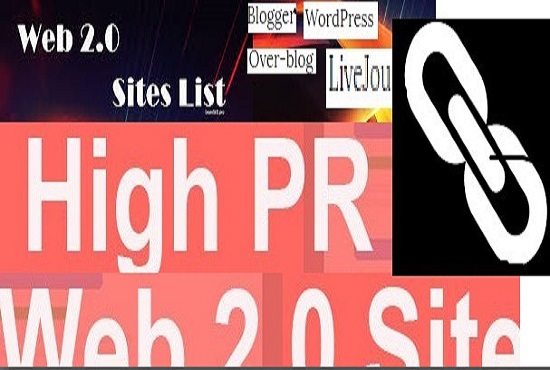  provide you 100 web 2.0 back link high PR sites 