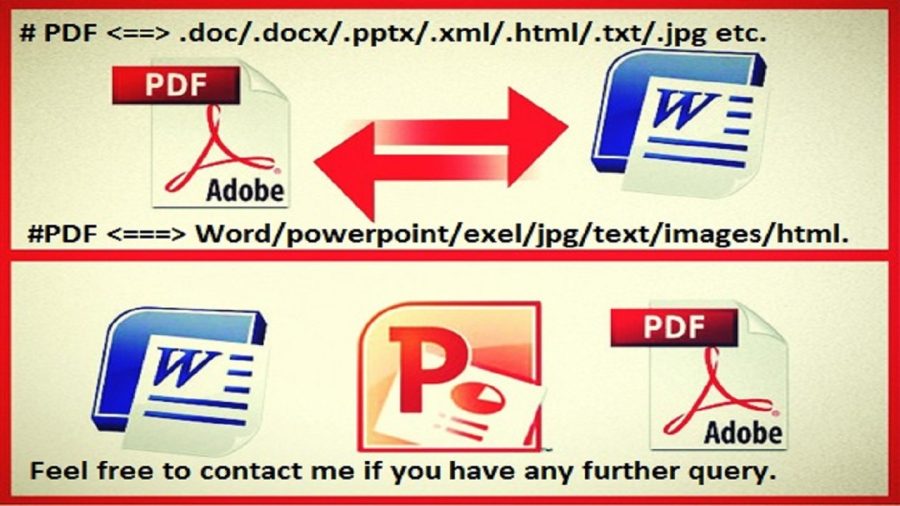 Convert 1-5 pages pdf to word, excel, powerpoint, images etc.